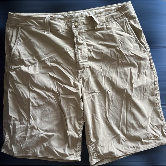 Patagonia Other - Patagonia Tan Flat Front Shorts Lightweight Casual Wear